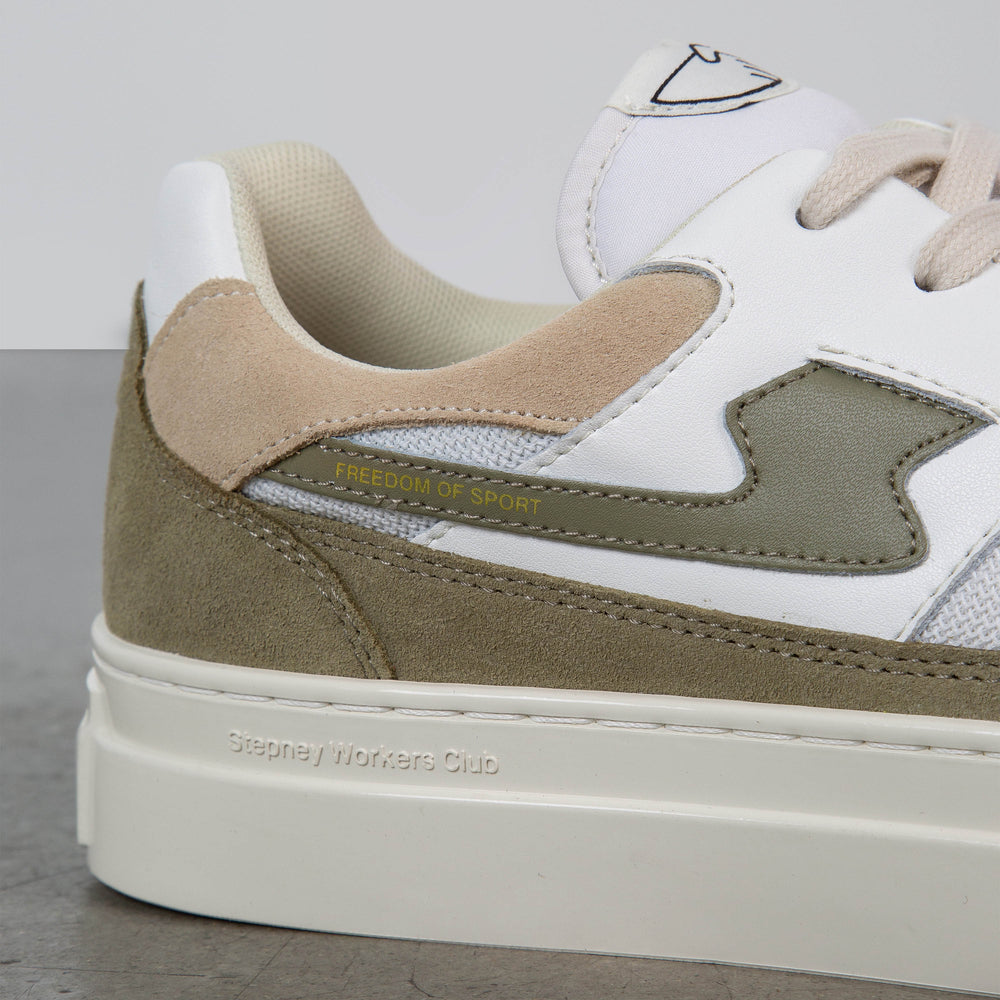 Pearl S-Strike - Suede Mix- White/Moss