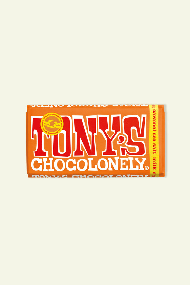 Tony's Chocolonely - Milk Choc Caramel Sea Salt 180g Bar