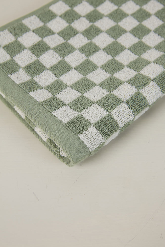 Josephine Organic Cotton (Hand) Towel - Sage + Chalk