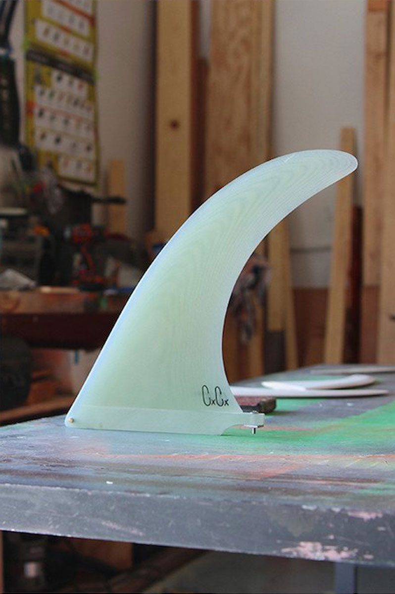 Captain Fin Co. Christenson Tracker 9 Inch Fin | Crystal Cylinder