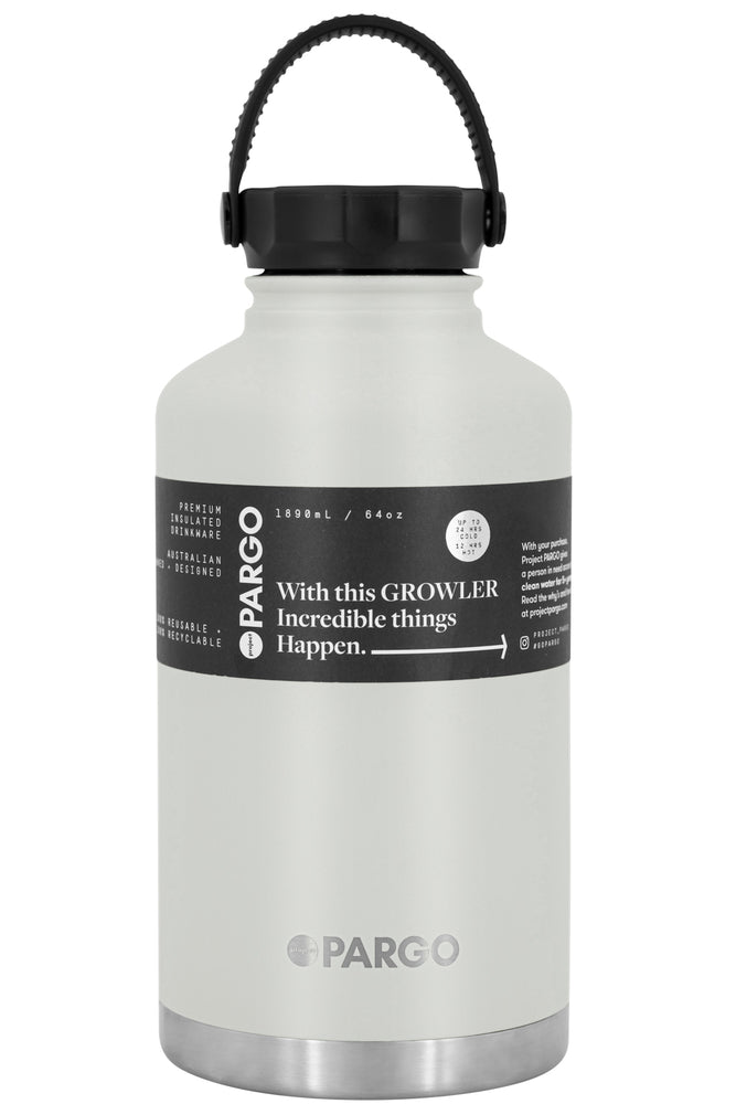 Pargo Insulated 1890ml Bottle - White