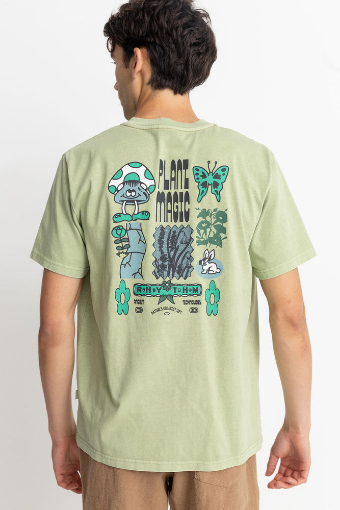 Plant Magic Vintage SS T-shirt - Pistachio