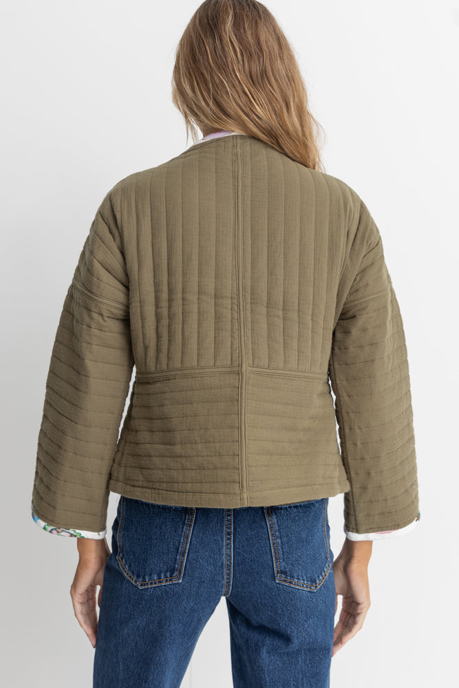 Jyoti Quilted Jacket  - Olive