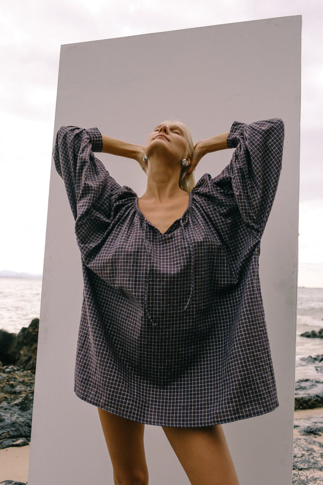 Cloudy Dress - Spring Check