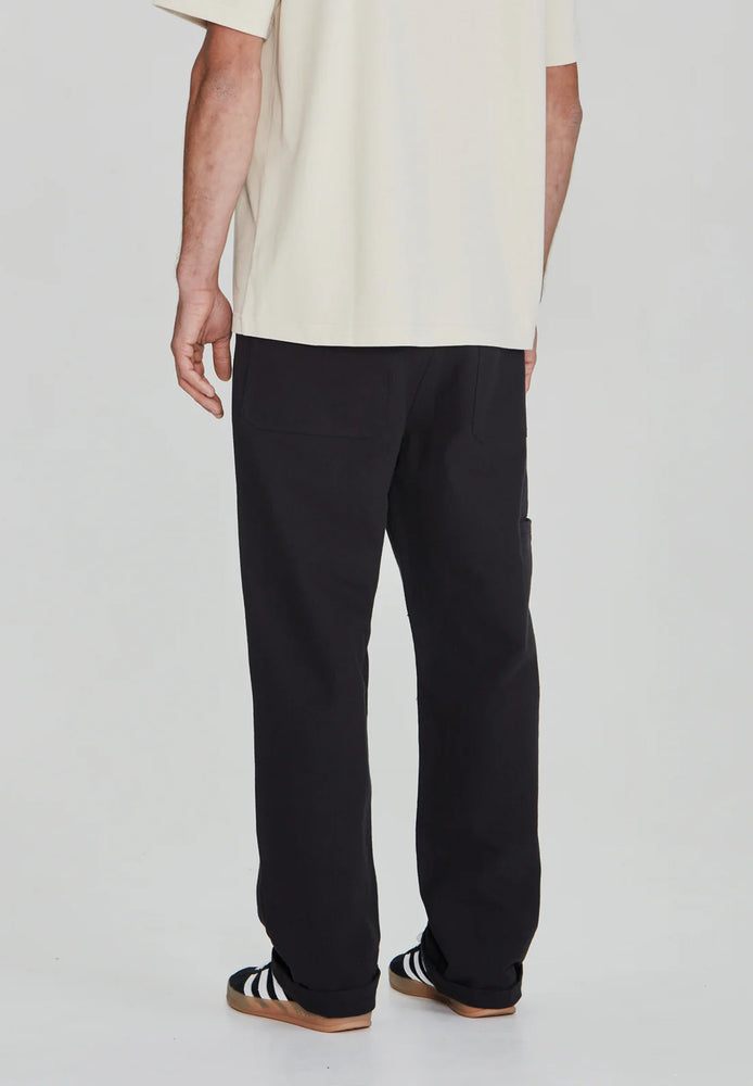 Mens Linen/Cotton Work Pant - Black