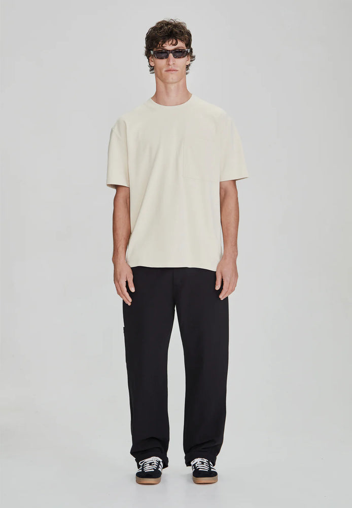 Mens Linen/Cotton Work Pant - Black