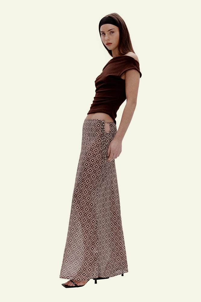 Kahlo Midi Skirt - Modern Mosaic