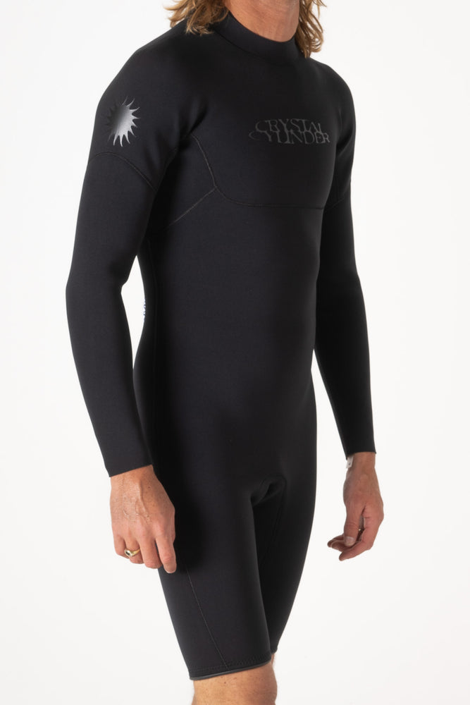 Mens Long Sleeve Springsuit - Black