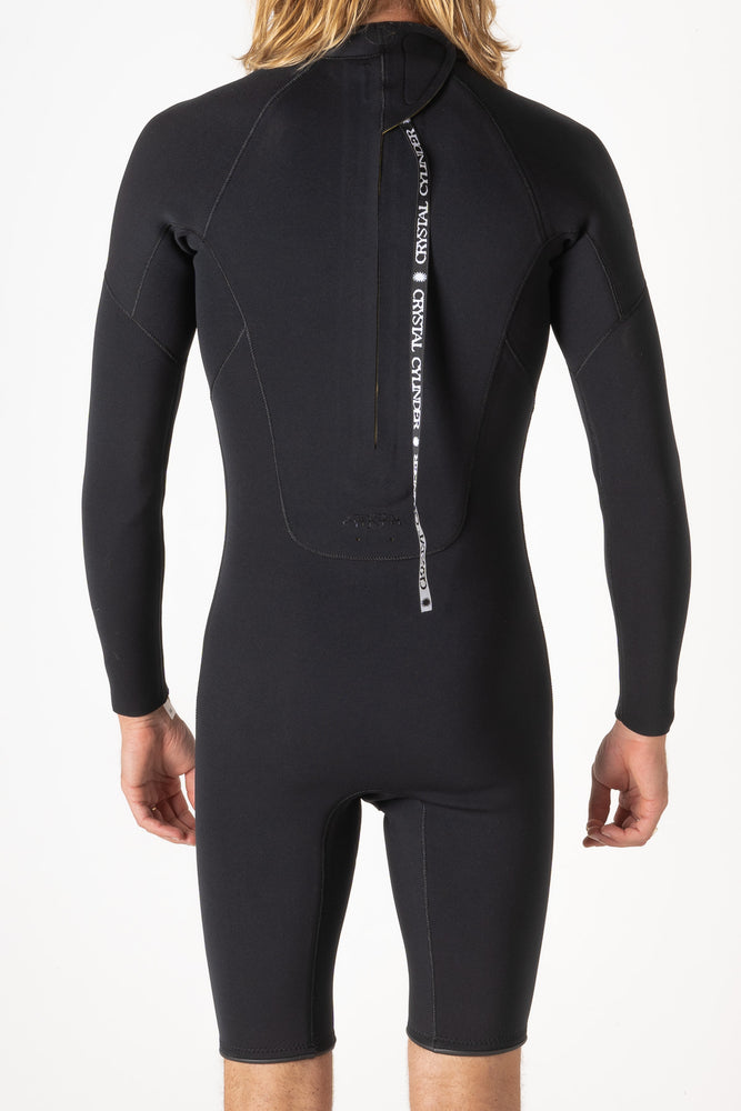 Mens Long Sleeve Springsuit - Black