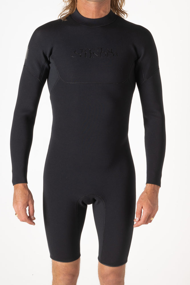 Mens Long Sleeve Springsuit - Black