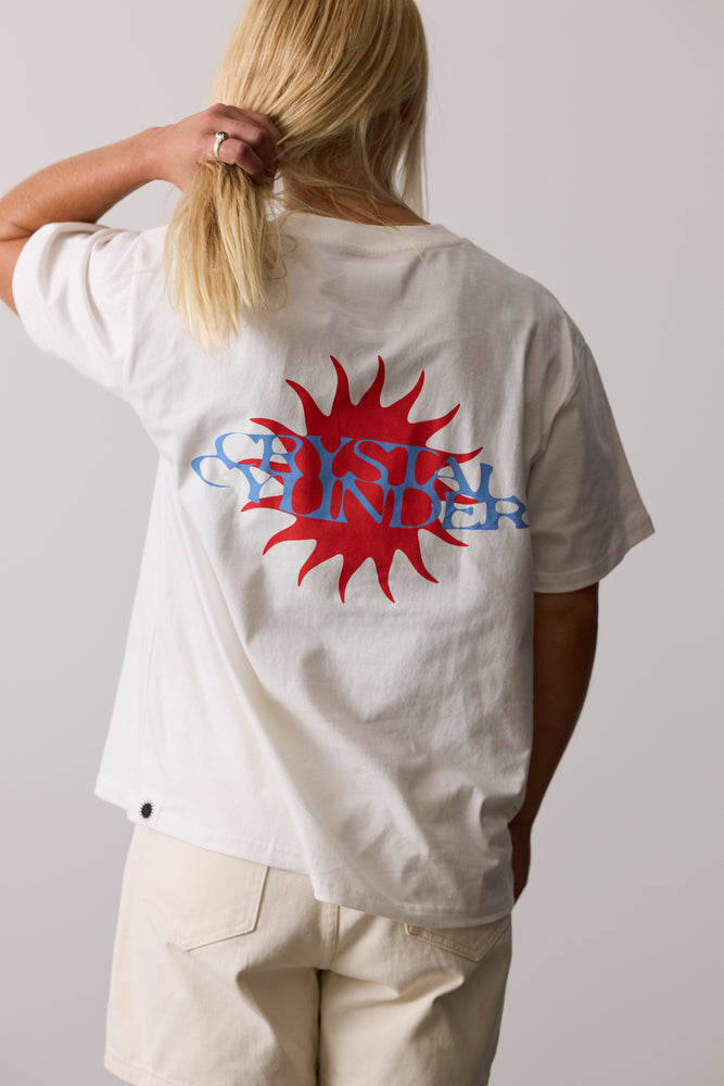 Womens Rising Sun Tee - Bone