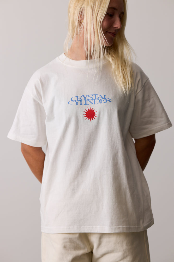 Womens Rising Sun Tee - Bone