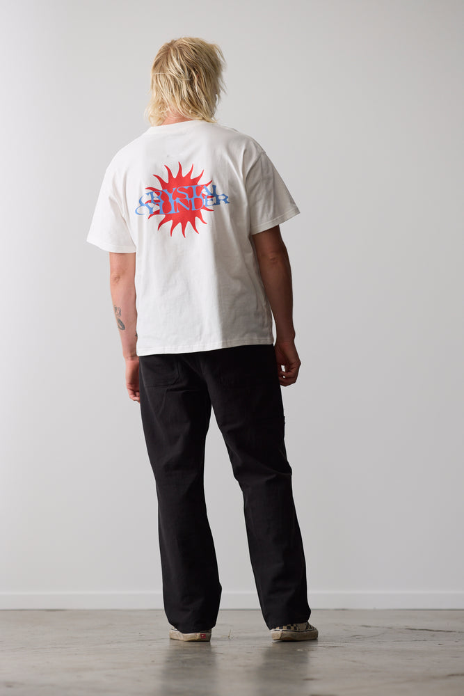 Mens Rising Sun Tee - Bone