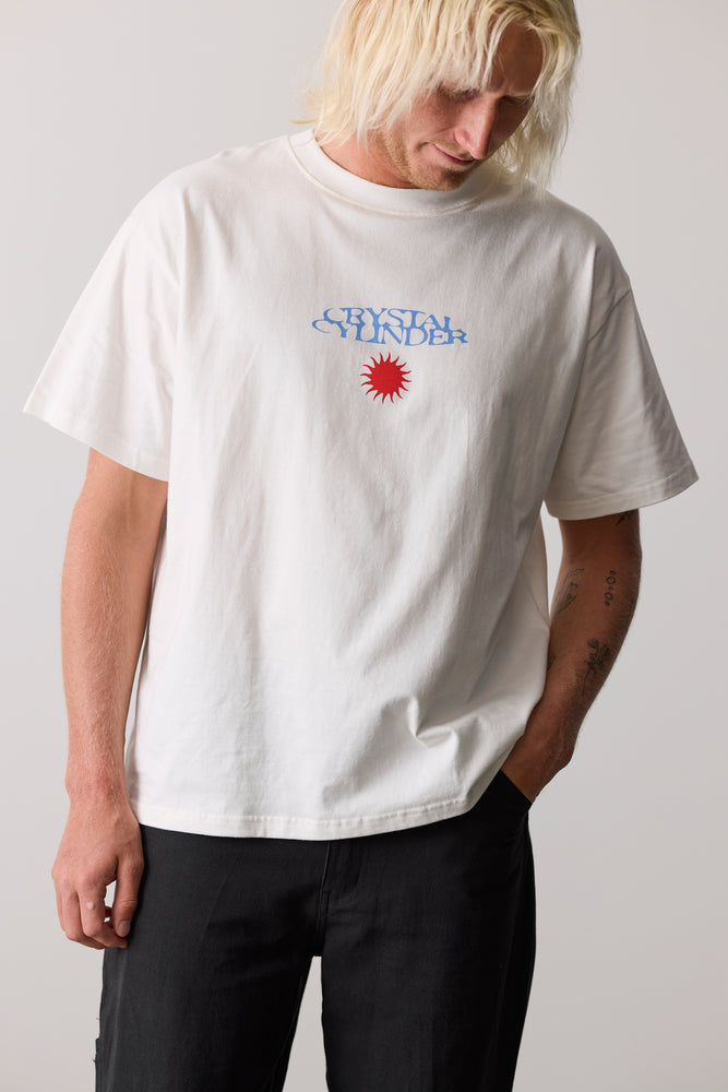 Mens Rising Sun Tee - Bone