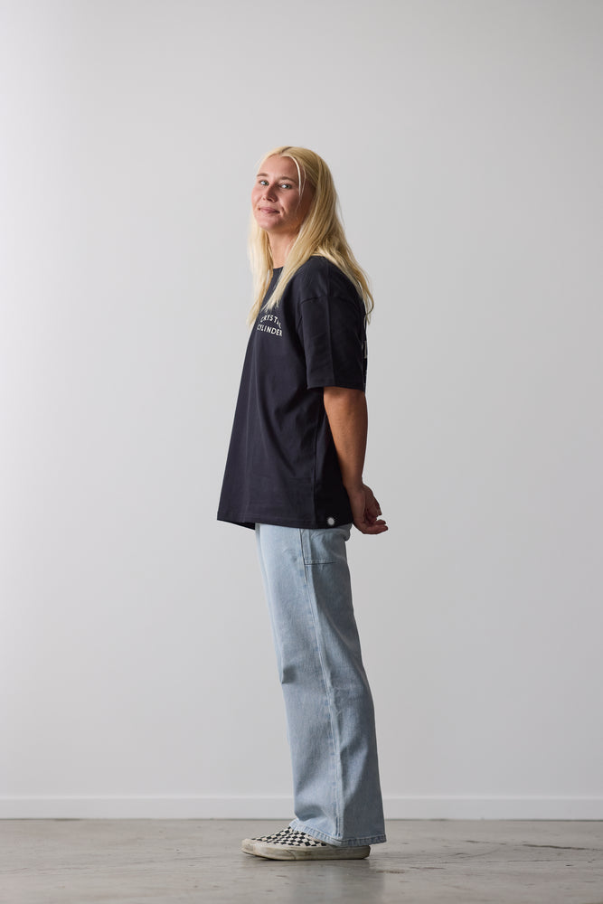 Womens Service Tee - Washed Black