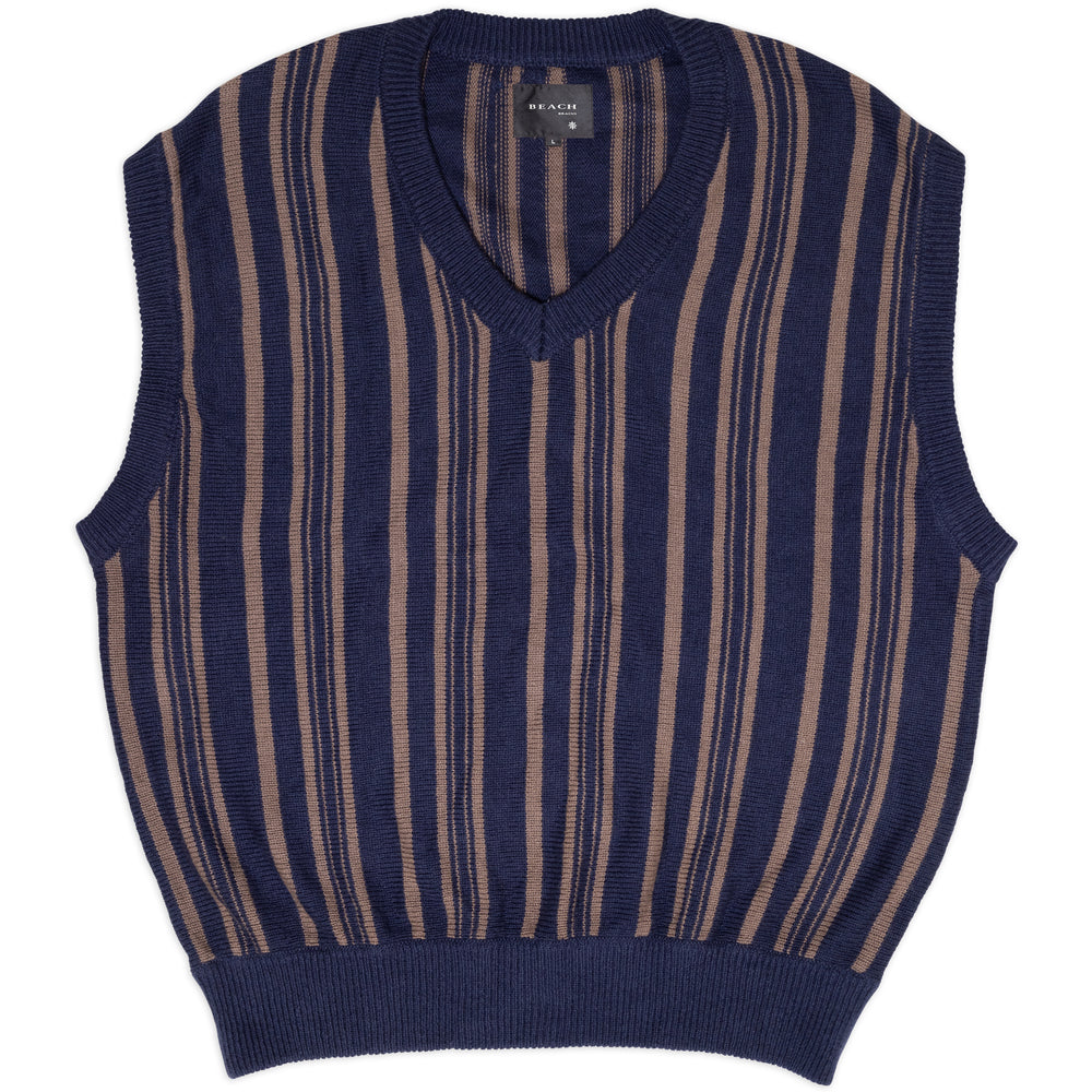 All Day Vest - Navy/ Fawn