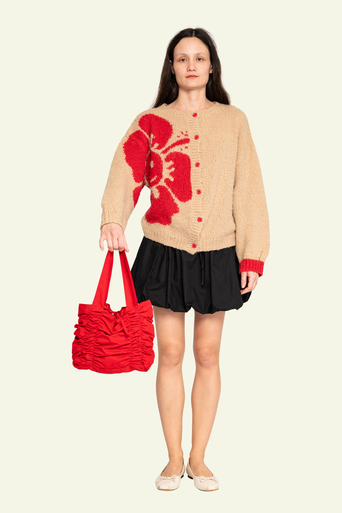 Ruffle Bag - Red