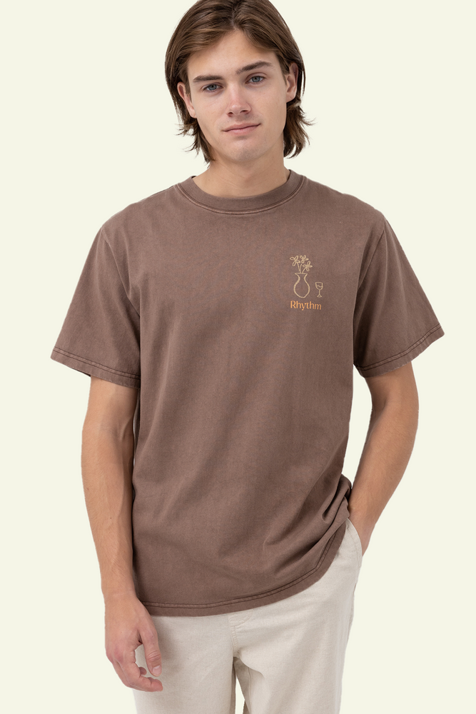 Day Off Vintage T-Shirt - Brown