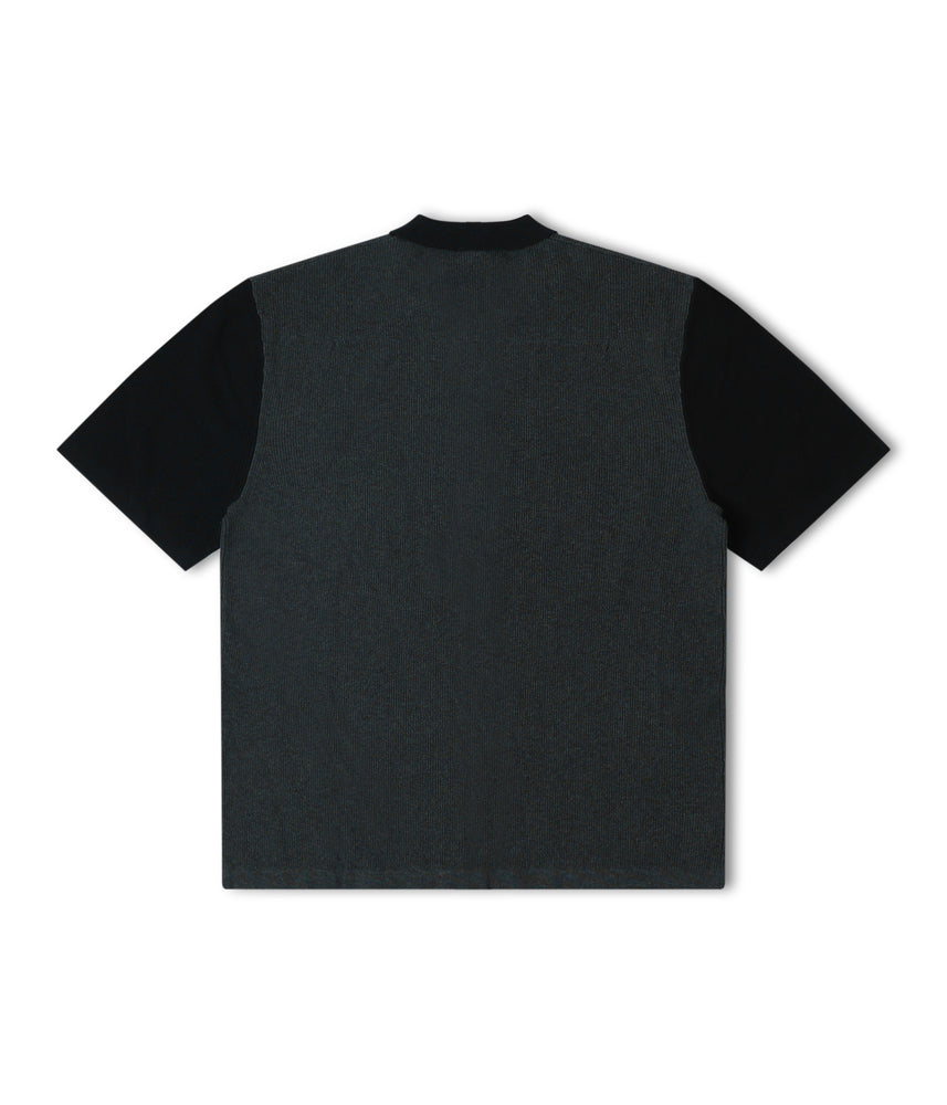 Marilyn Knit S/S Shirt - Black Charcoal