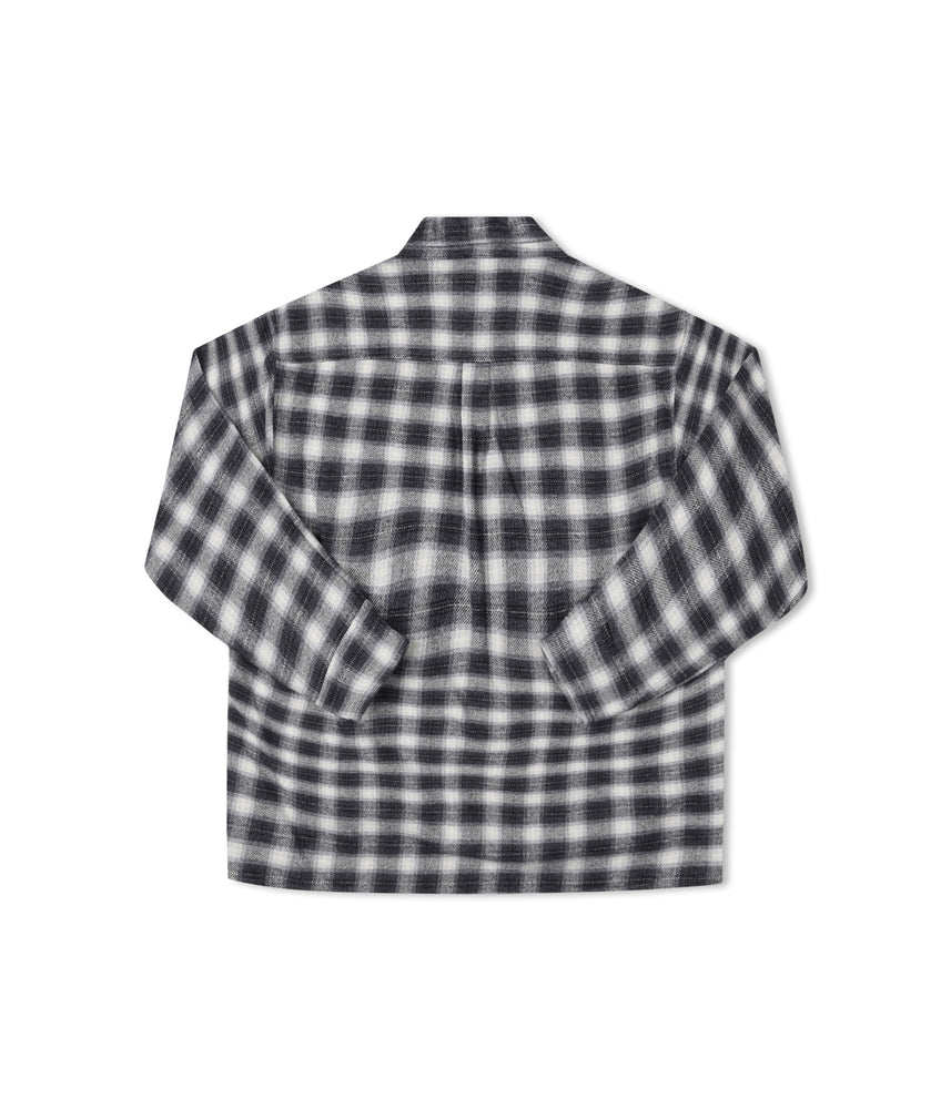 Manners Plaid L/S Shirt - Black