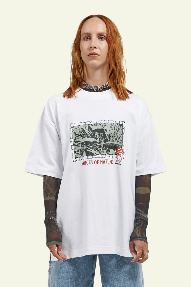 
            
                Load image into Gallery viewer, Forager Oversized Tee - White
            
        