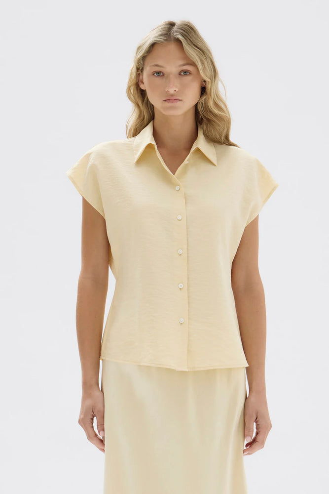 Heather Short Sleeve Shirt – Pannacotta