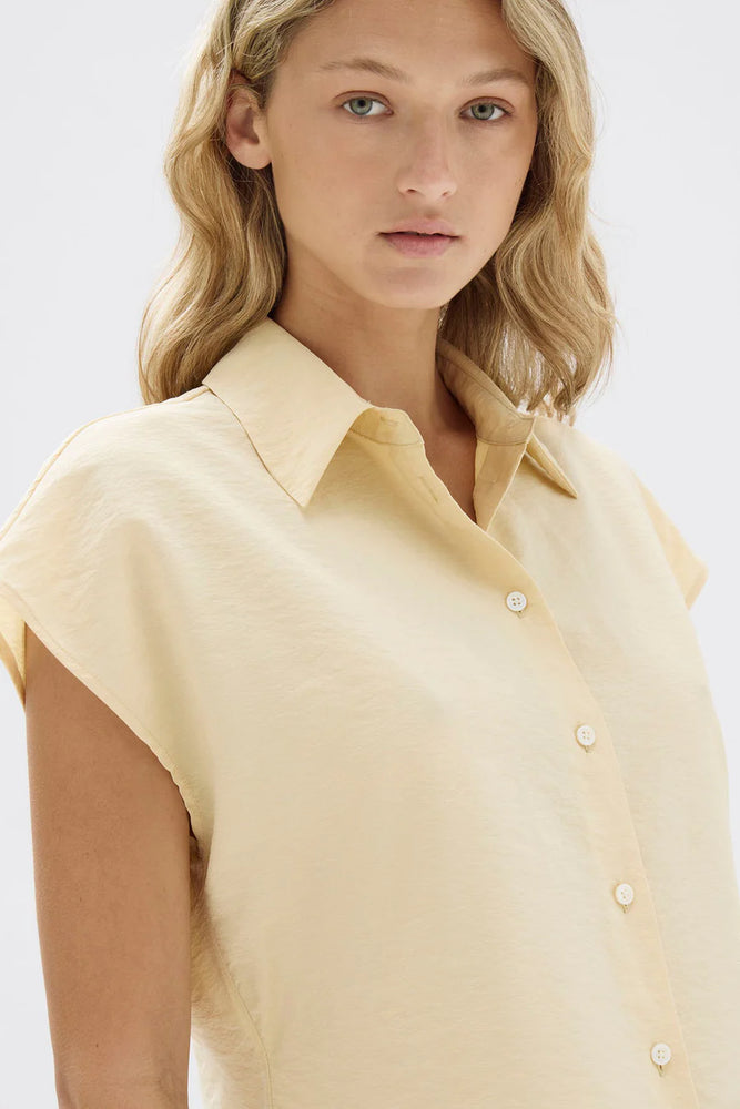 Heather Short Sleeve Shirt – Pannacotta