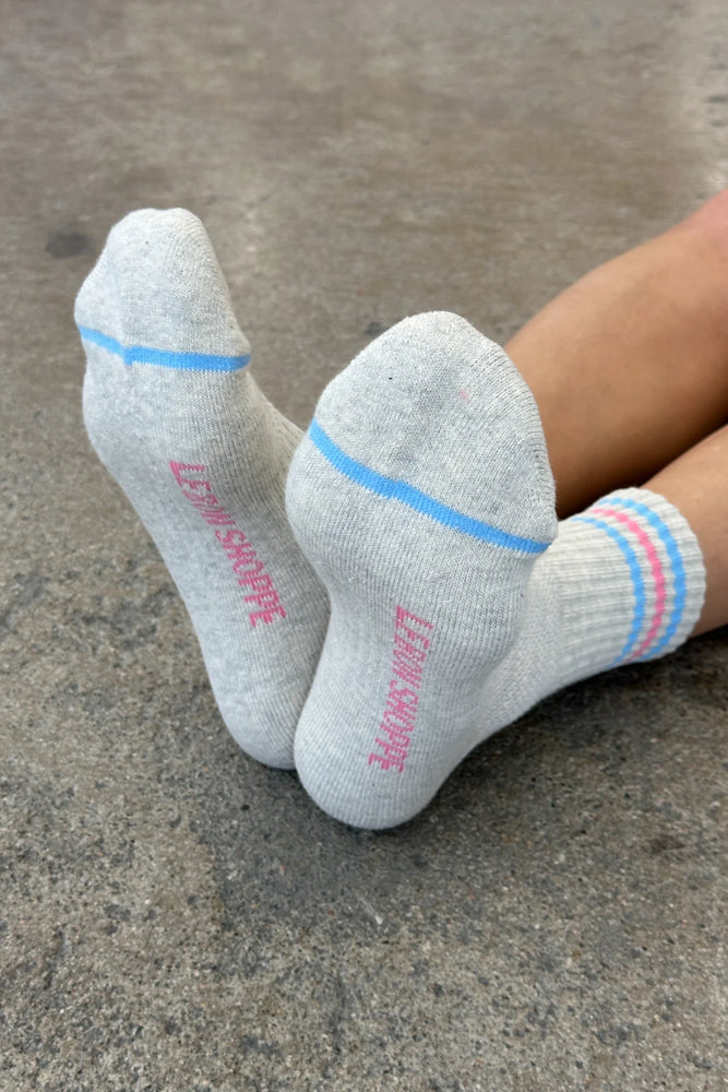 Girlfriend Sock - Bright Grey