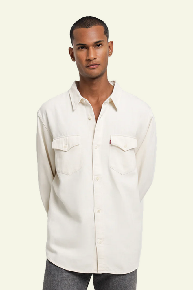 
            
                Load image into Gallery viewer, Levi&amp;#39;s Men&amp;#39;s Relaxed Fit Western Shirt - Fresh Ecru
            
        