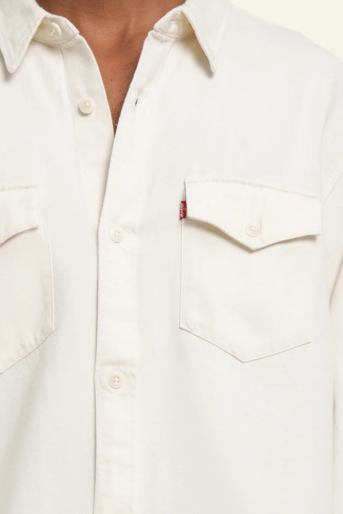 Levi's Men's Relaxed Fit Western Shirt - Fresh Ecru