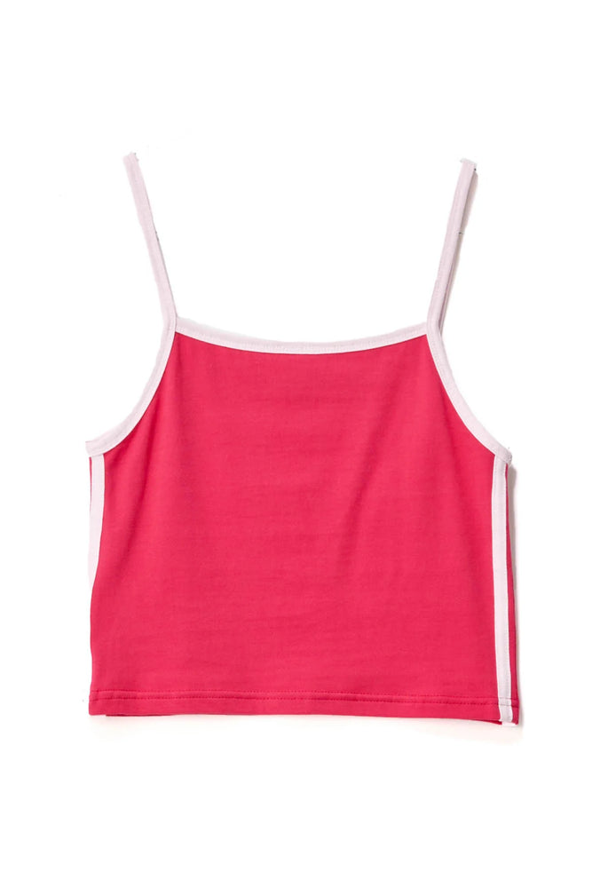 Devo'd Contrast Singlet - Cherry Red