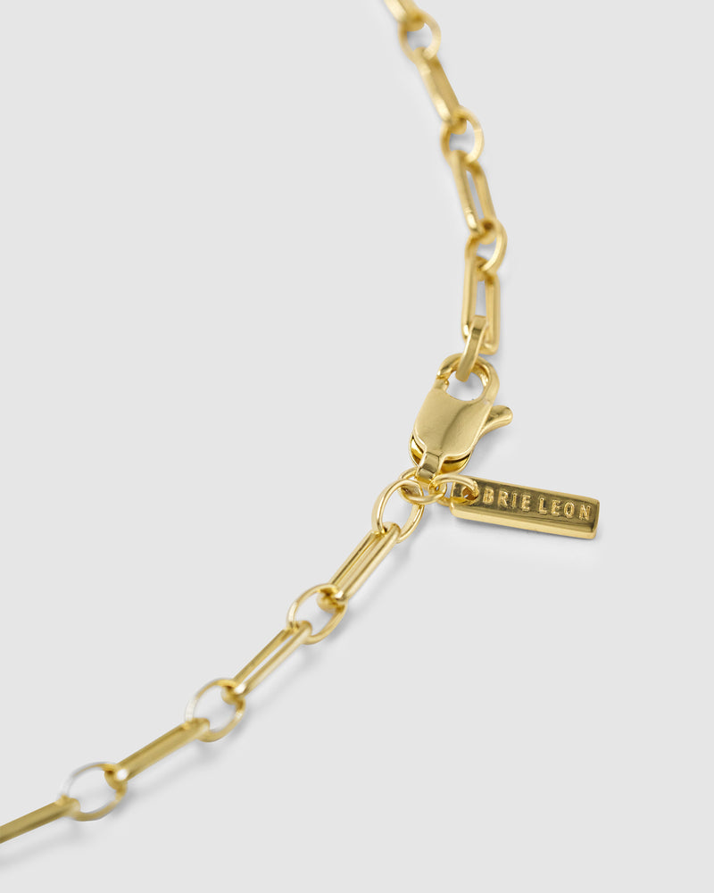 Paper Clip Chain - Gold