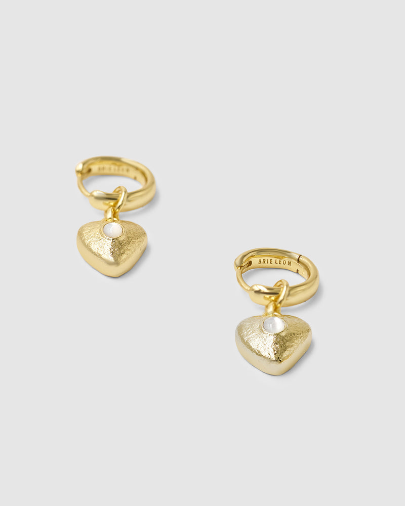 Pearl Locket Earring - Gold