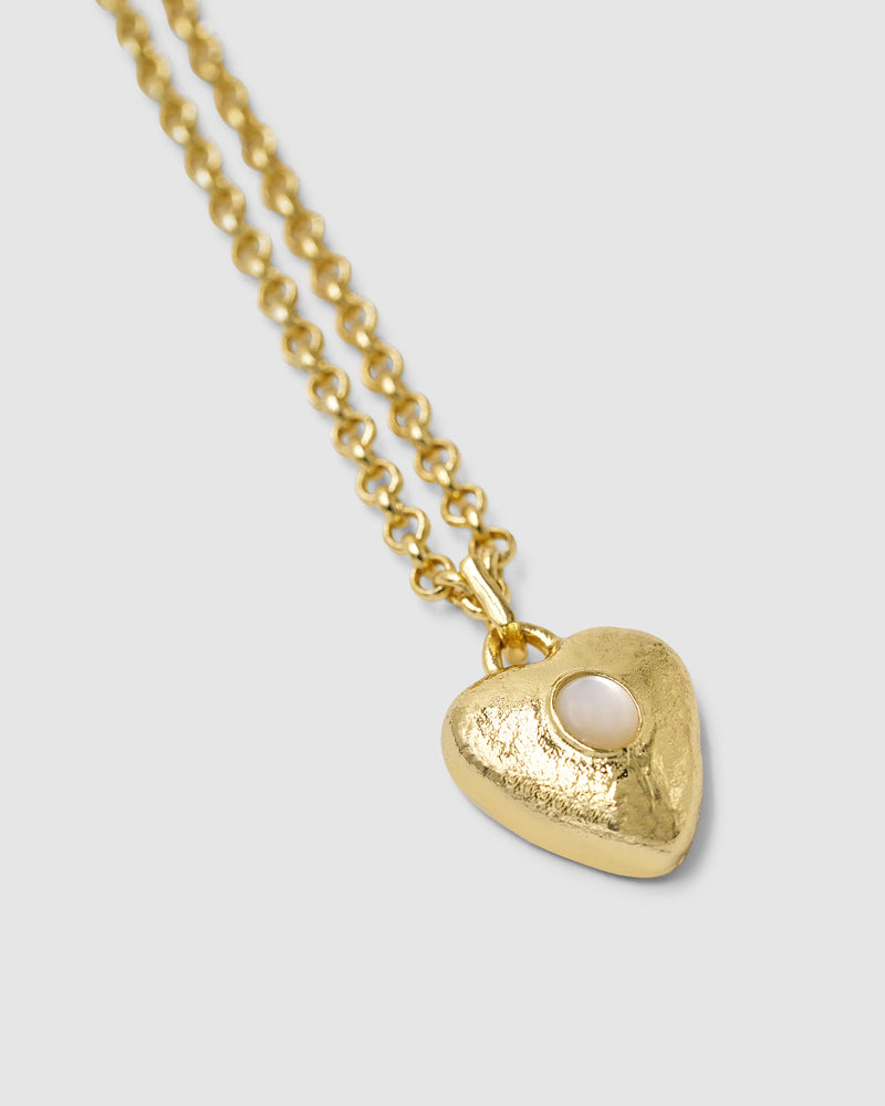 Pearl Locket Necklace - Gold