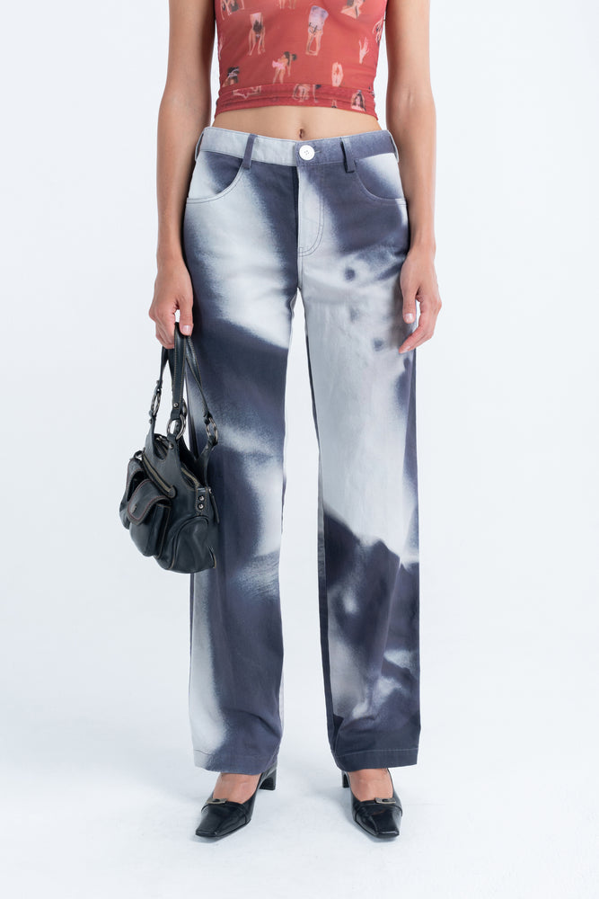 Twill Slouch Trousers- Entangled