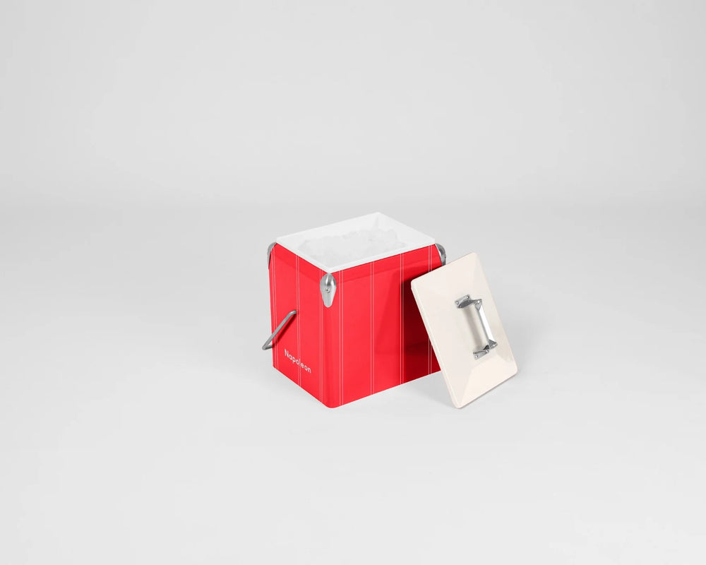 Mini Chilly Bin - Twin Stripe - Cherry