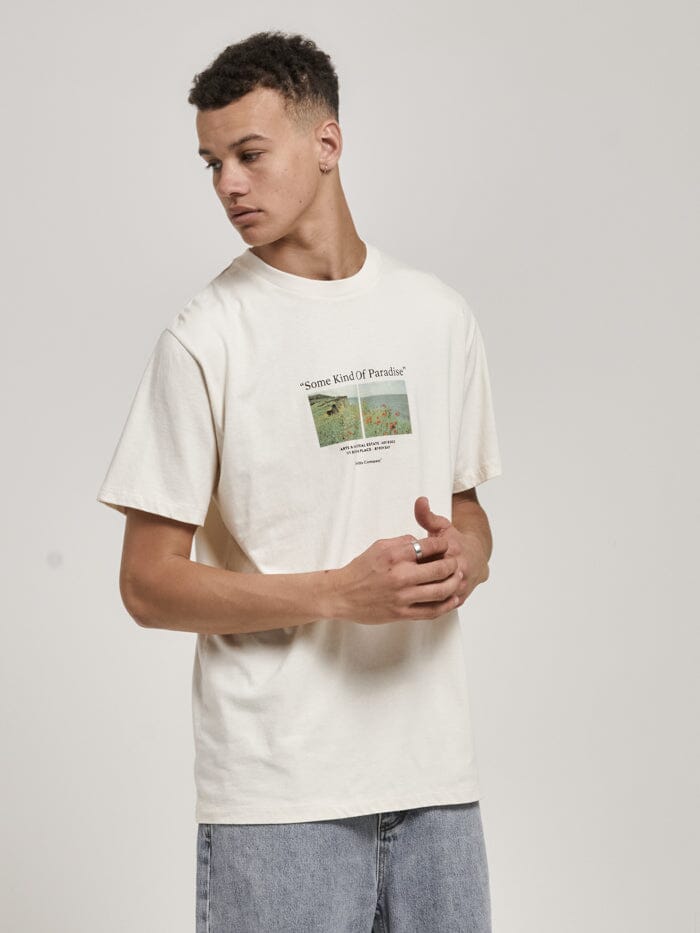 
            
                Load image into Gallery viewer, Paradise Around Us Merch Fit Tee- Heritage White
            
        
