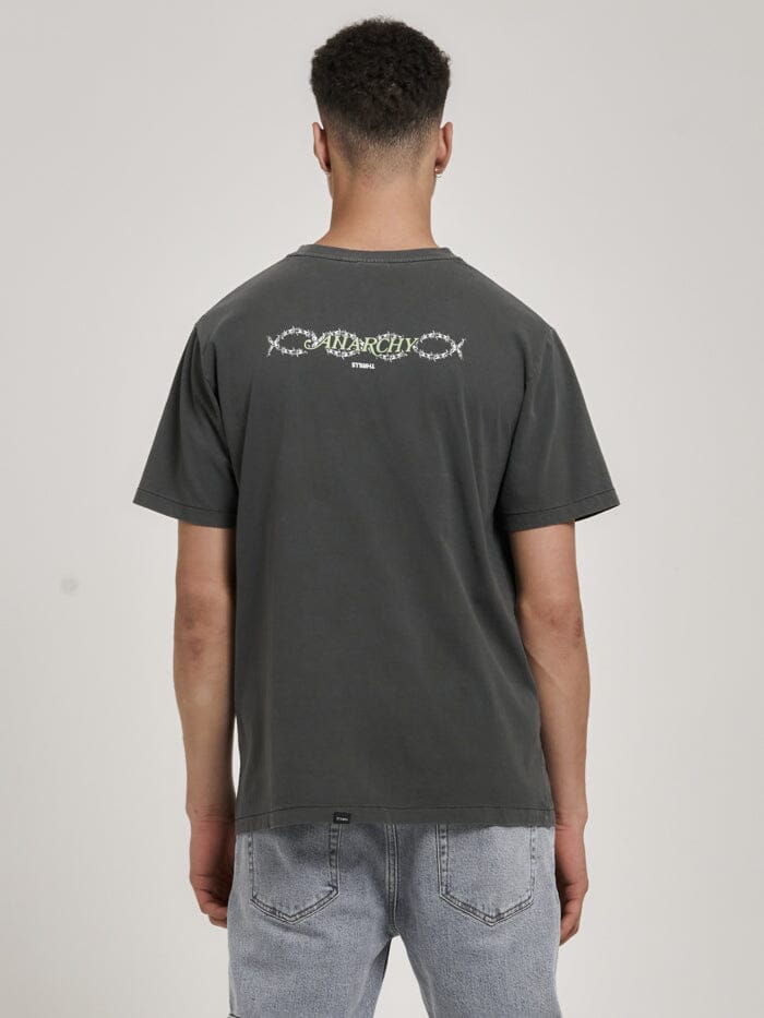 
            
                Load image into Gallery viewer, Tribute to Anarchy Merch FIt Tee- Merch Black
            
        