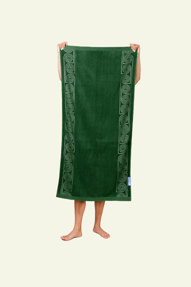 Cyclades Towel - Olive Green