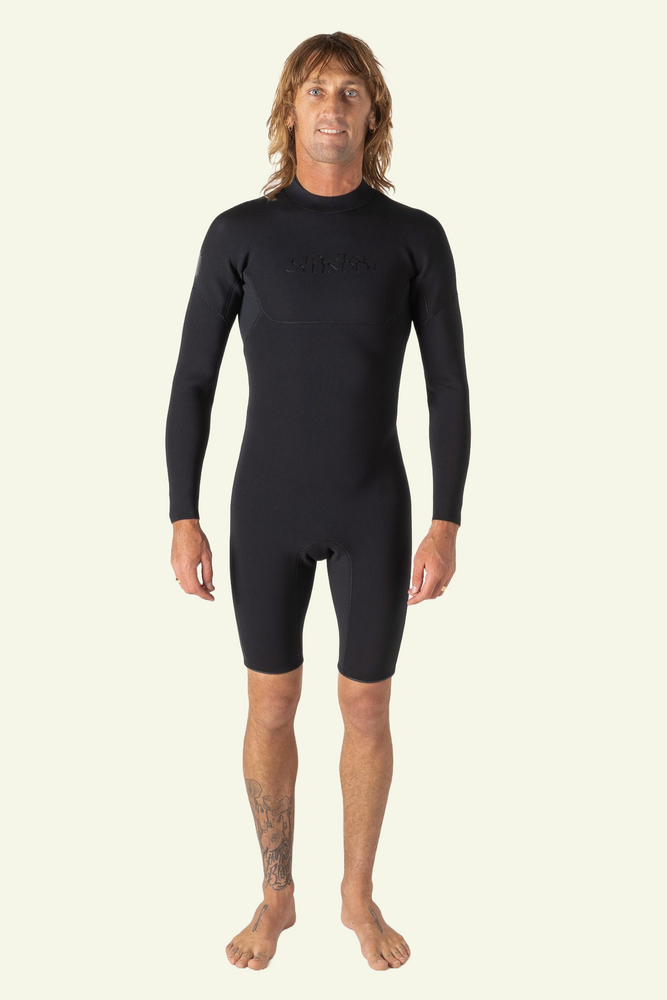 Mens Long Sleeve Springsuit - Black