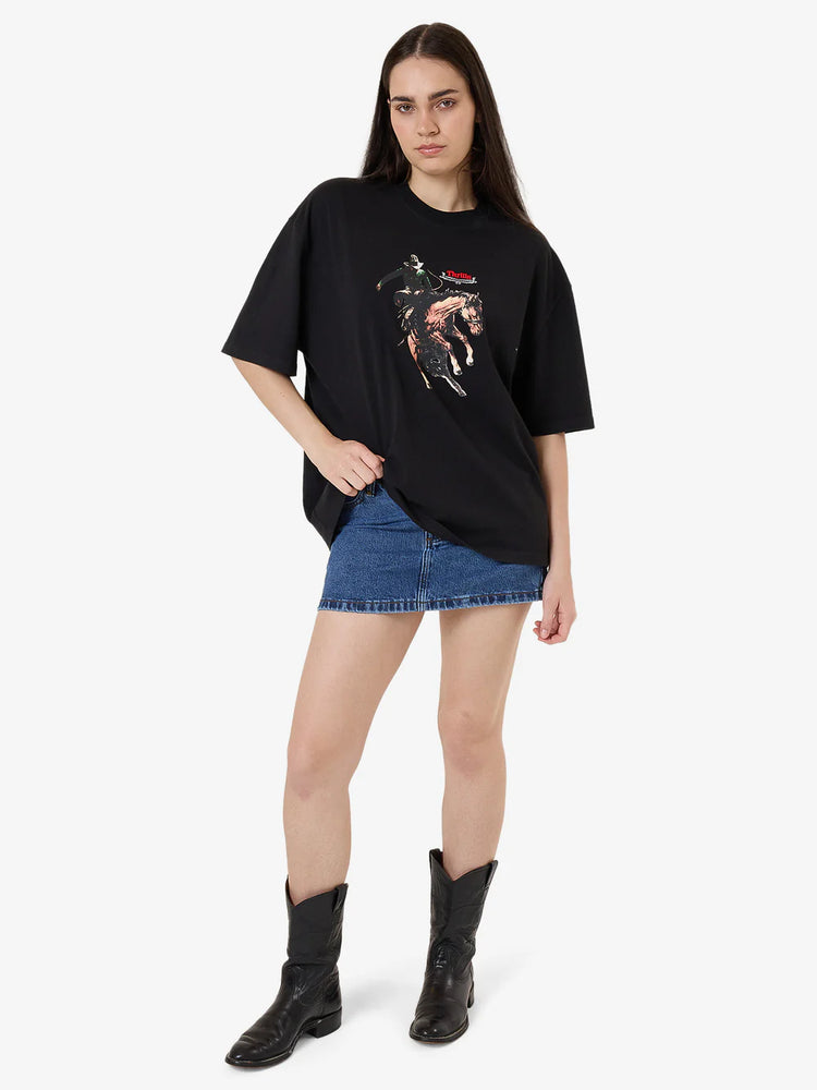 Eternal Outlaw Oversize Tee - Washed Black