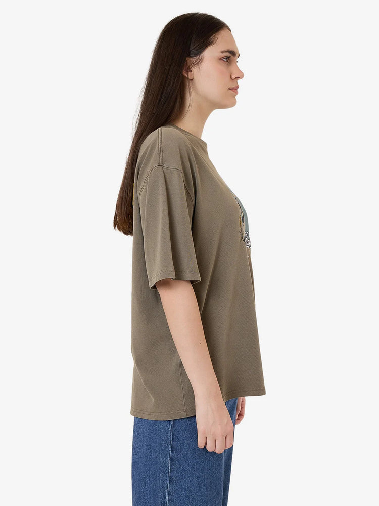 Planet Earth Oversized Tee - Tarmac