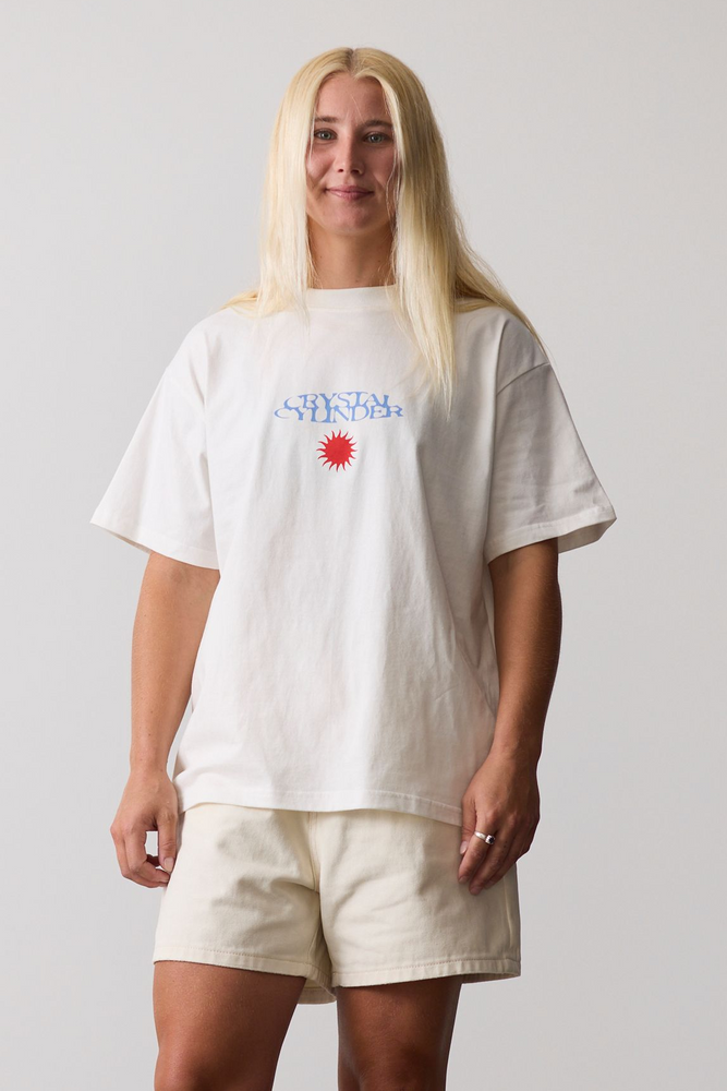 Womens Rising Sun Tee - Bone