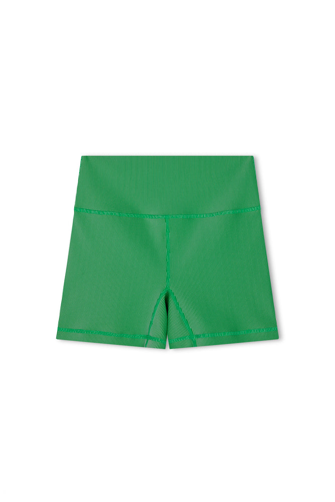 Stripe Rib Short - Parrot Green