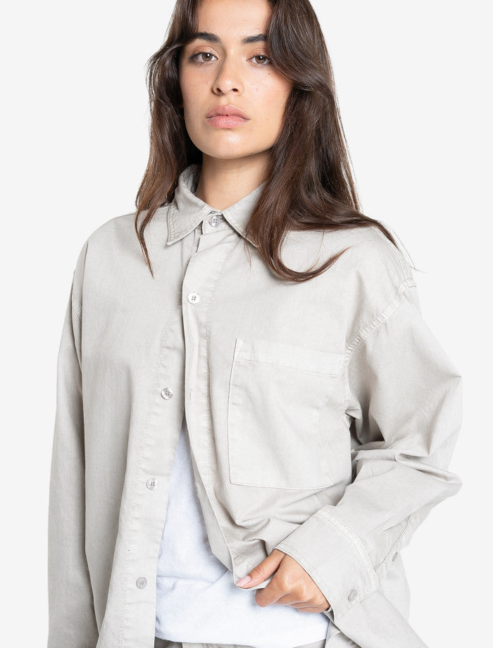 Austin Denim Shirt - Oyster Grey