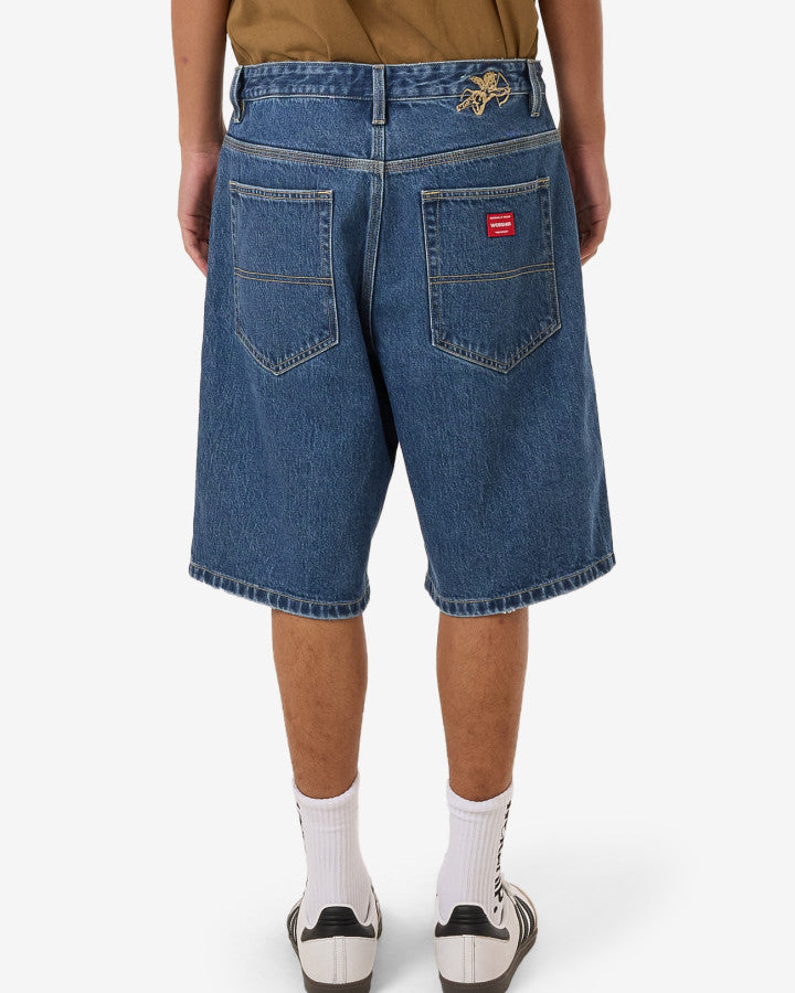 Big Dawg Jean Short - Worn Blue Rinse