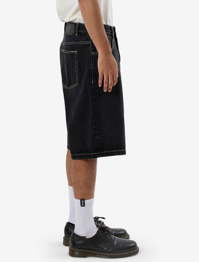 Big Slacker Denim Short - Aged Black