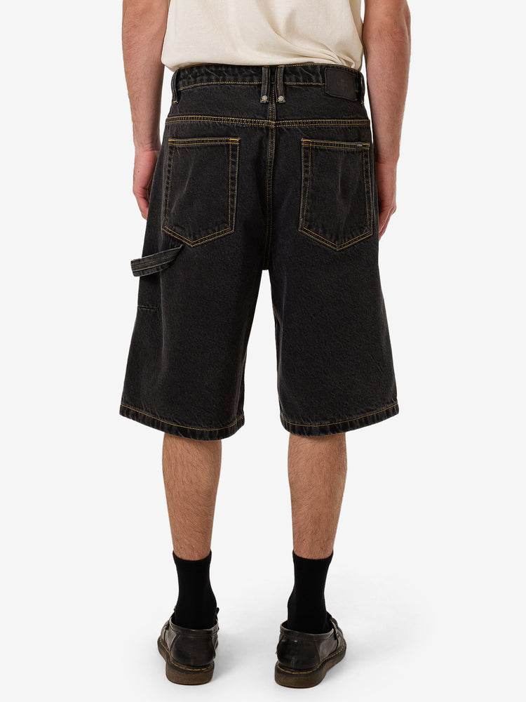 Big Slacker Denim Short - Black Bull