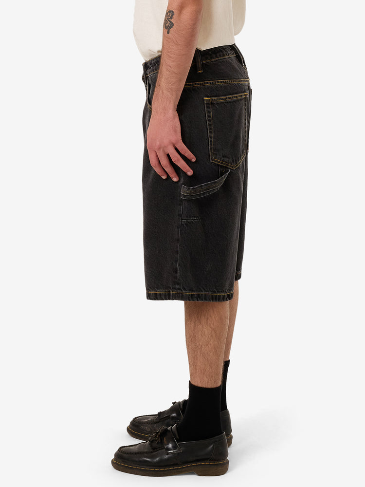 Big Slacker Denim Short - Black Bull