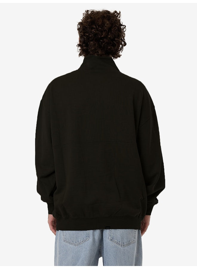 Born to Fly Quarter Zip Fleece - Pirate Black